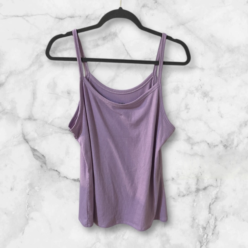 Rue+ lavender ribbed knit tank top size 2x